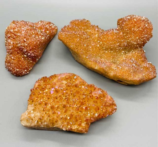 4.8# Crystal Druse Tangerine - A Unique and Mesmerizing Decorative Piece
