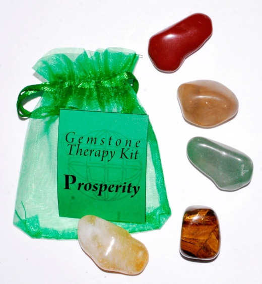 Prosperity Gemstone Therapy Kit - Attract Wealth and Abundance