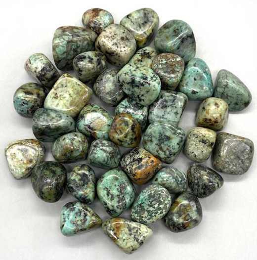 1 Lb Turquoise Tumbled Stones - Protection, Courage, Love, and Good Luck