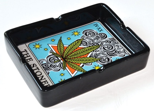 4" X 5 1/4" Stoner Tarot Card Ashtray