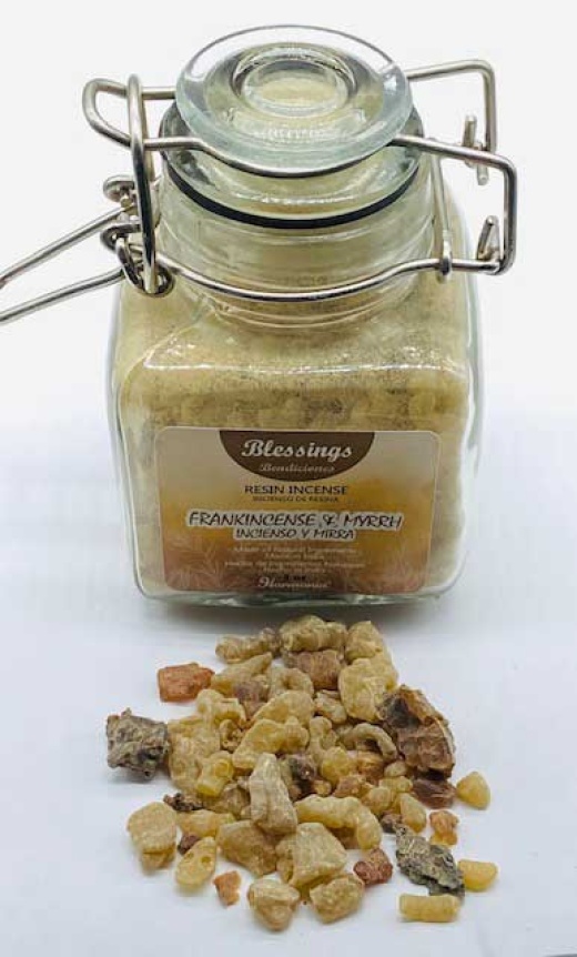 3.0Oz Blessings (Frankincense & Myrrh) Resin Jar