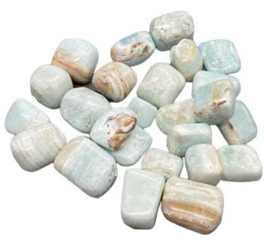 1 Lb Calcite, Caribbean Tumbled Stones for New Beginnings and Growth