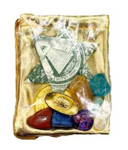 Chinese Coin W/ Stones Kit for Spiritual Knowledge and Good Fortune