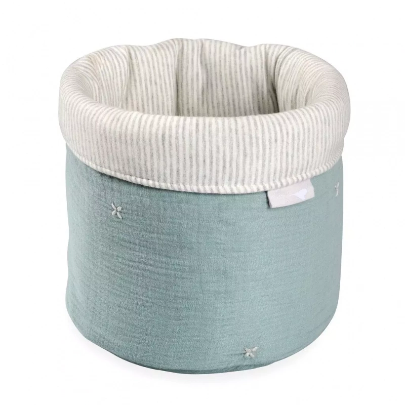 Foldable Green Tetra Storage Bin Closet Toy Box Container Organizer Fabric Basket
