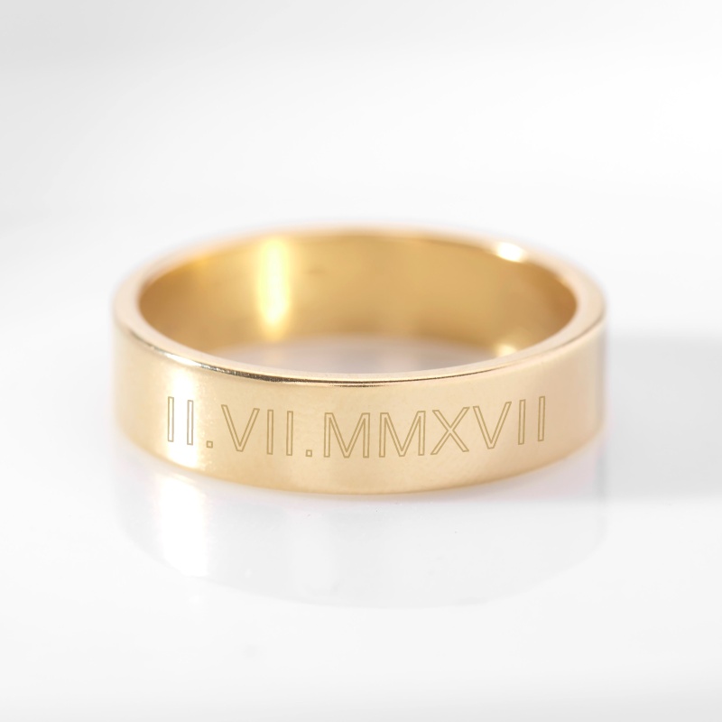 Aria Roman Numeral Fine Ring