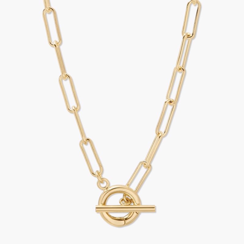 Colette Charm Toggle Necklace - Gold