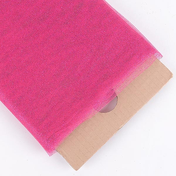 Fuchsia - Premium Glitter Tulle Fabric ( 54 Inch | 10 Yards )