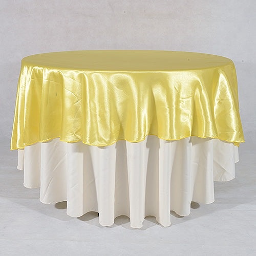 Daffodil - 70" Satin Round Tablecloths - ( 70 Inch )