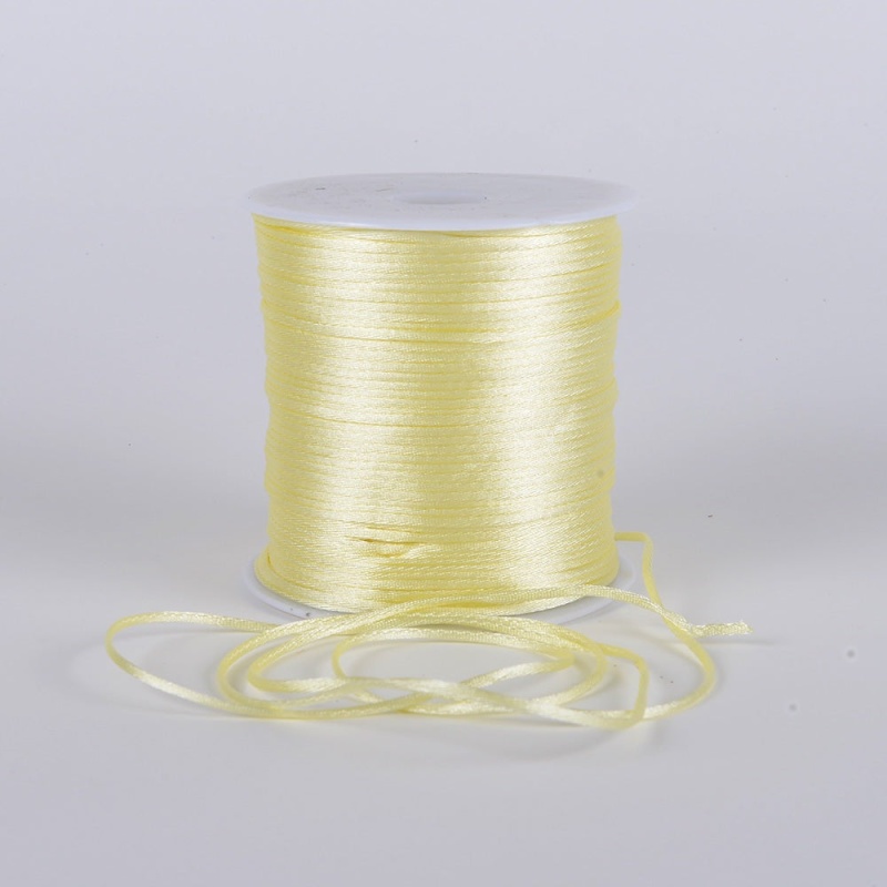 Baby Maize - 2Mm Satin Rat Tail Cord - ( 2Mm X 200 Yards )