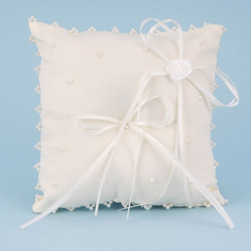 Ring Bearer Pillow Ivory ( 7 Inch X 7 Inch )