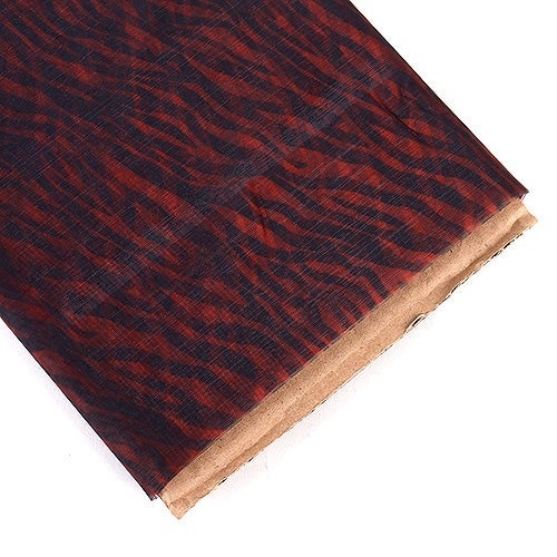 Red - Organza Fabric Animal Printed - ( W: 58 Inch | L: 10 Yards )