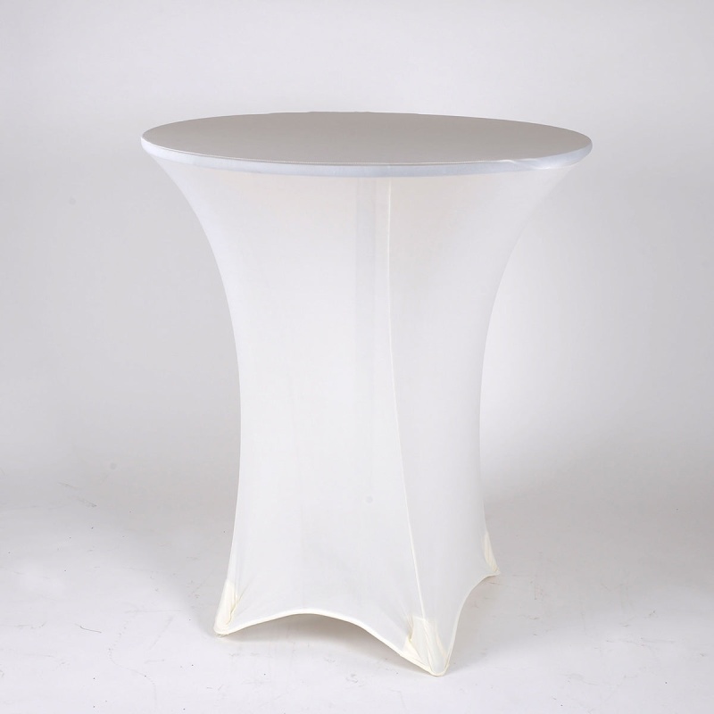 Ivory Spandex Cocktail Tablecloths