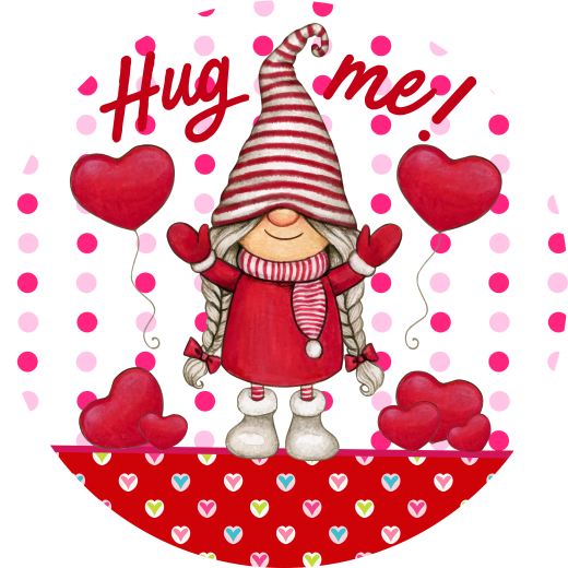 Valentine's Day Metal Sign: Hug Me