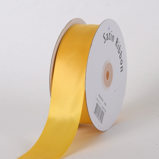 Light Gold - Satin Ribbon Single Face - ( 1/4 inch | 100 Yards )