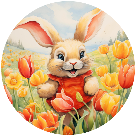 Baby Bunny Rabbit Metal Sign: Made in USA - Bbcrafts