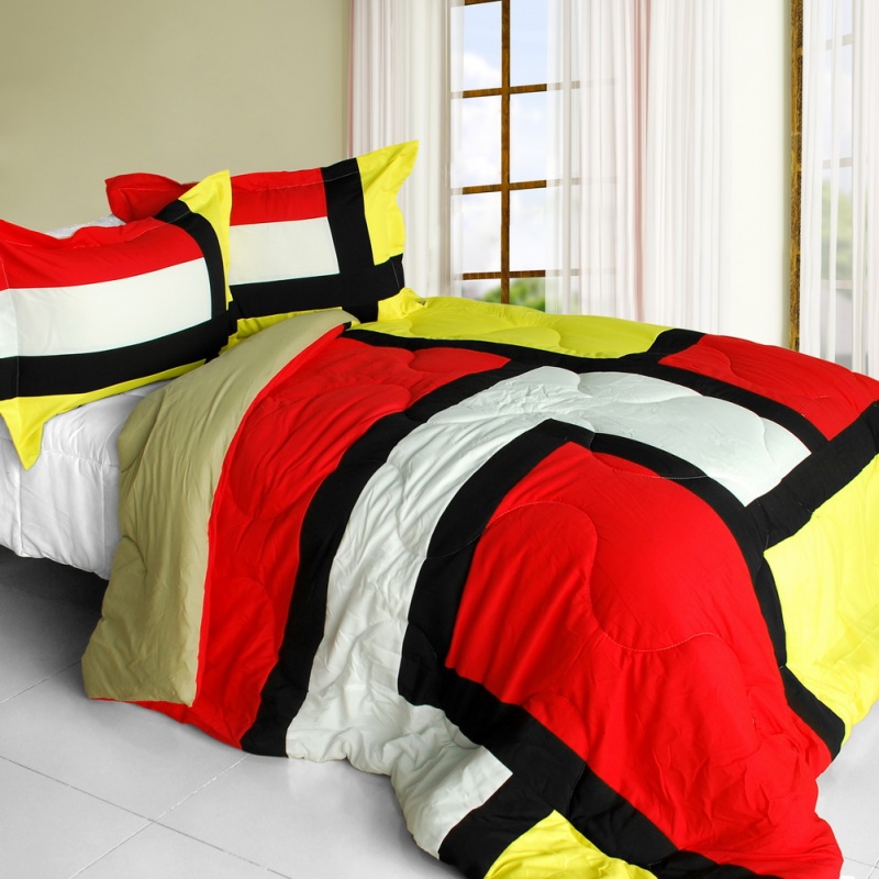 Quilted Patchwork Down Alternative Comforter Set - Clownfish