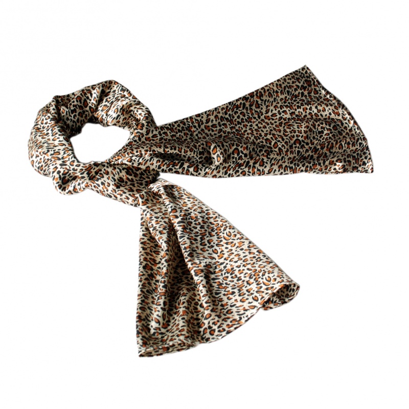 -Blancho Fashion Leopard Pattern Soft Natural Silky Scarf/Wrap/Shawl