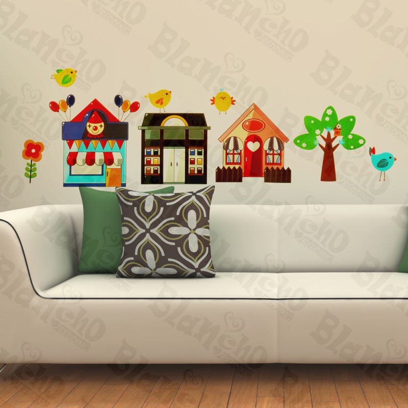 Cartoon House Collection Wall Decals