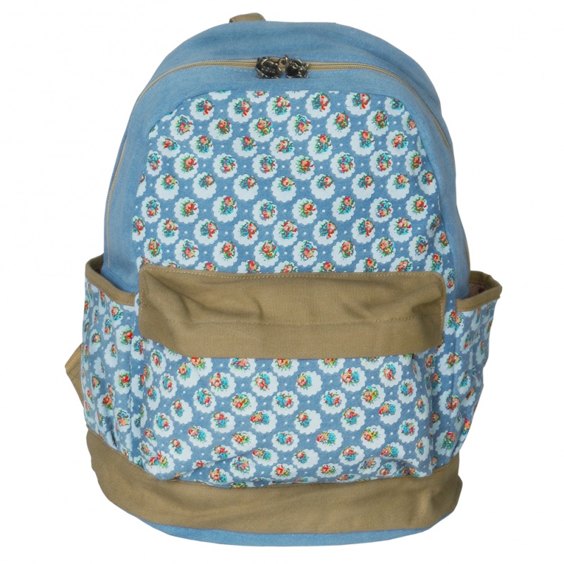 Fabric Art School Backpack Outdoor Daypack - Unforgetable Day