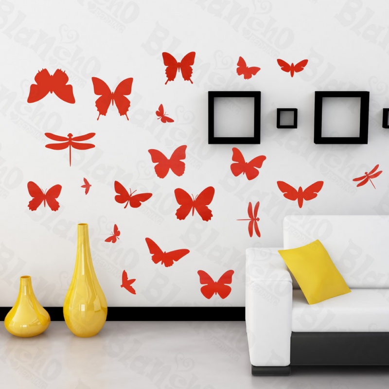 Fluttering Butterflies - Large Wall Decals