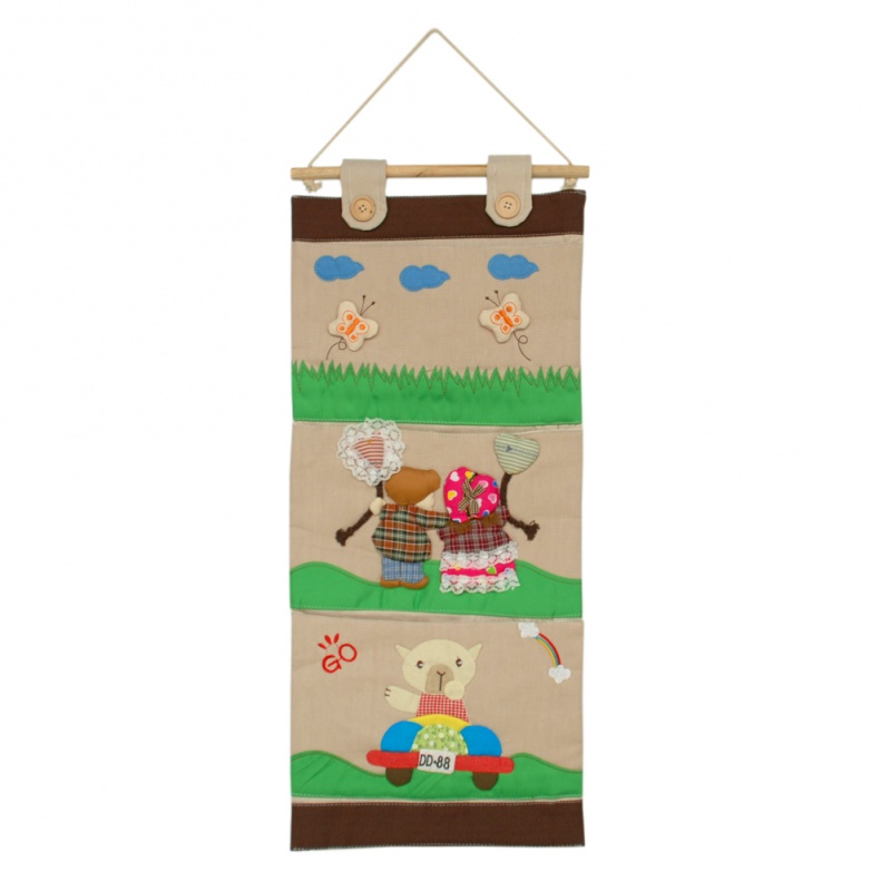 Ivory/Wall Hanging/Wall Pocket/Hanging Baskets - Go And Play