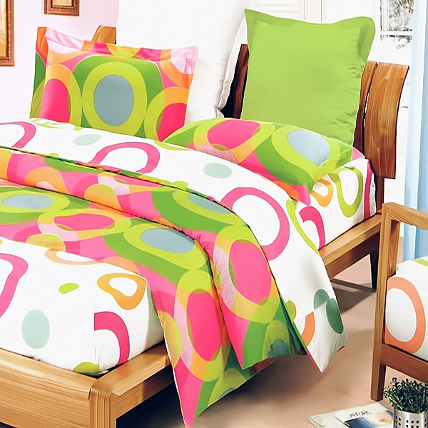 Luxury 4Pc Mini Comforter Set Combo 300Gsm - Rhythm Of Colors