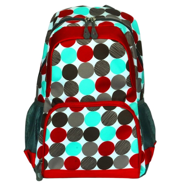 Fashion Multipurpose Student School Bag / Backpack - Colorful Dots