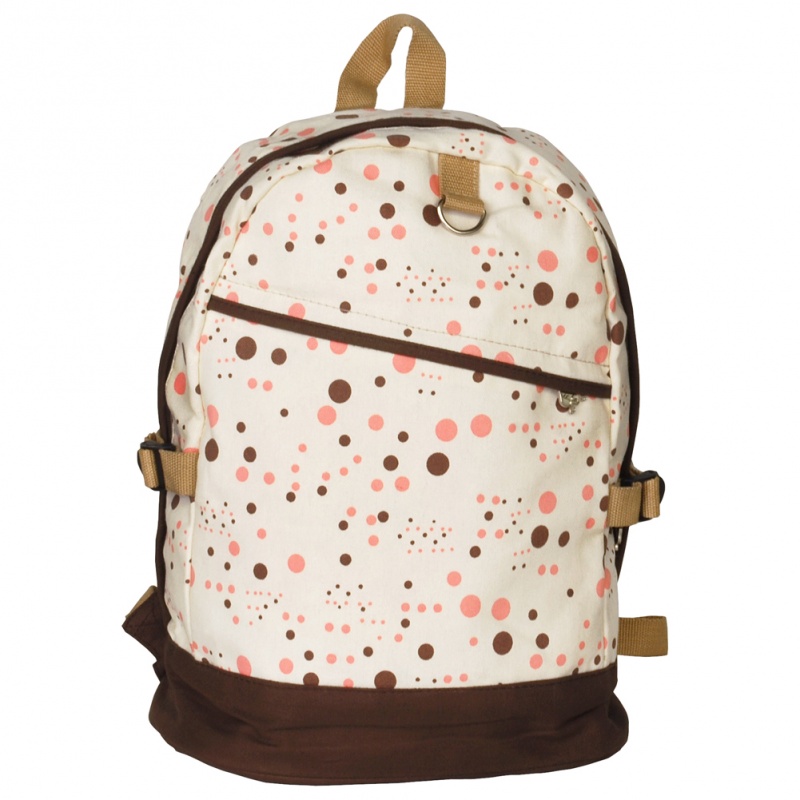 Fabric Art School Backpack Outdoor Daypack - Happy Painting