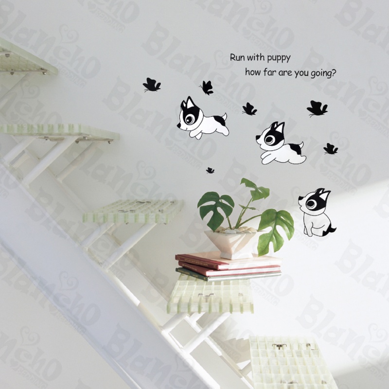 Run With Puppy Wall Decal