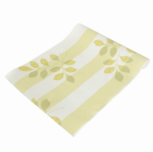 Falling Green Leaves Self-Adhesive Wallpaper