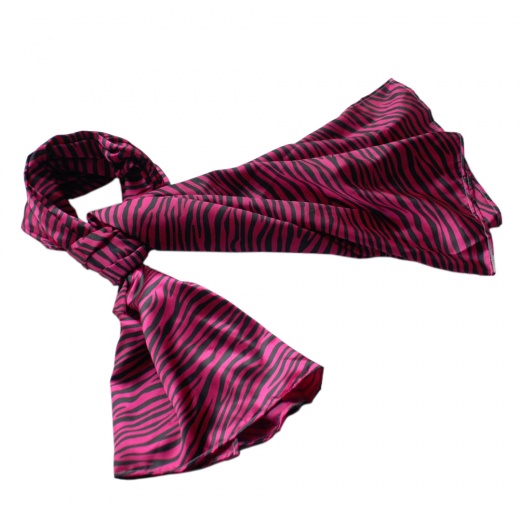 Blancho Fushcia Funky Zebra Animal Pattern Super Soft Silk Scarf/Wrap/Shawl
