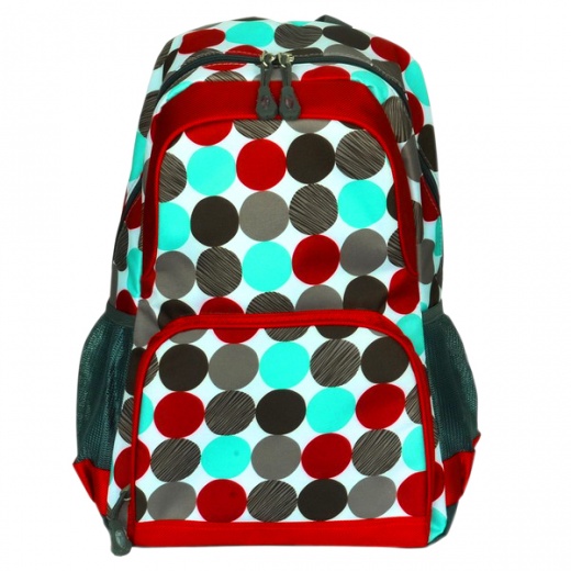 Fashion Multipurpose Student School Bag / Backpack - Colorful Dots