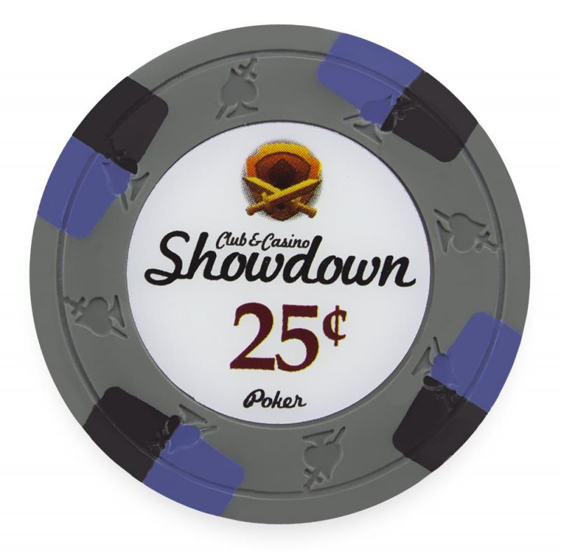 Clay Showdown 13.5G Poker Chip 25C (25 Pack)