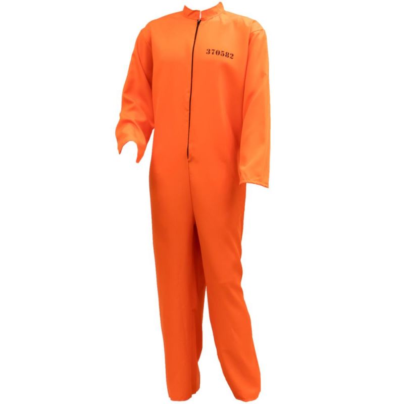 Orange Prisoner Adult Costume, l