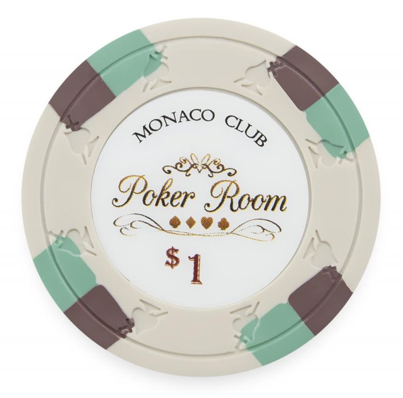 Clay Monaco Club 13.5G Poker Chip $1 (25 Pack)