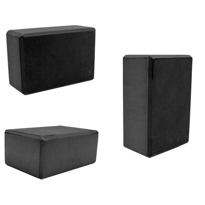 Large High Density Black Foam Yoga Block 9 X 6 X 4