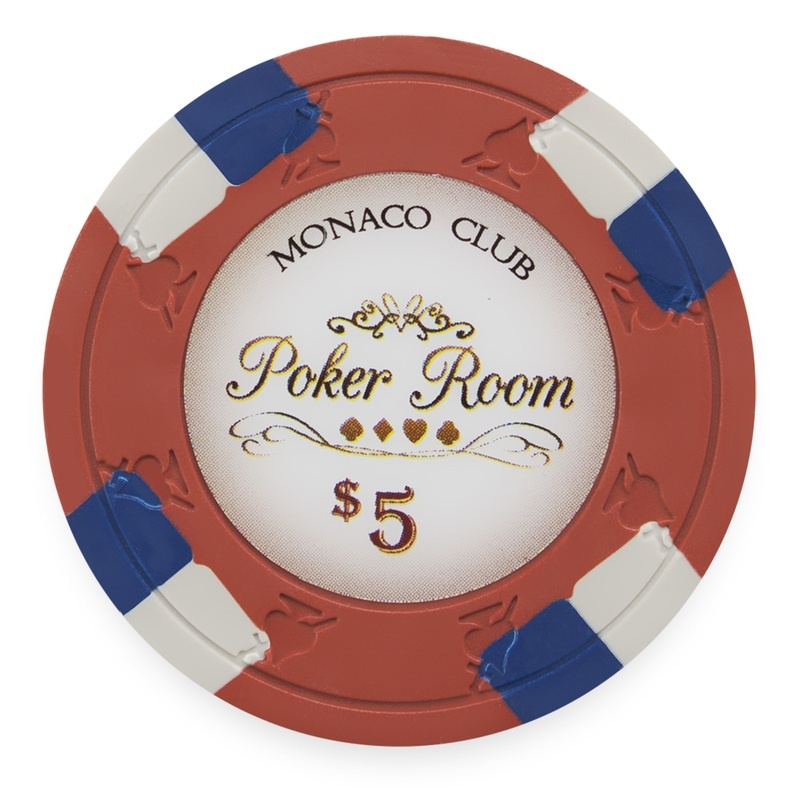 Clay Monaco Club 13.5G Poker Chip $5 (25 Pack)
