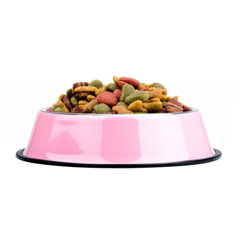 72Oz. Pink Stainless Steel Dog Bowl