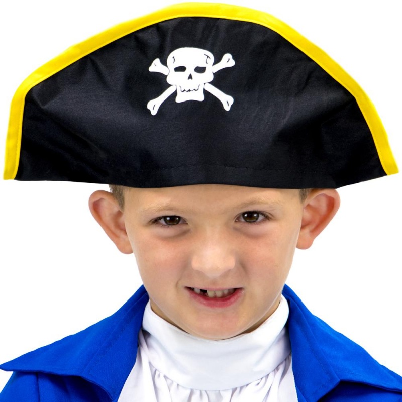 Hard Shell Tricorne Pirate Hat