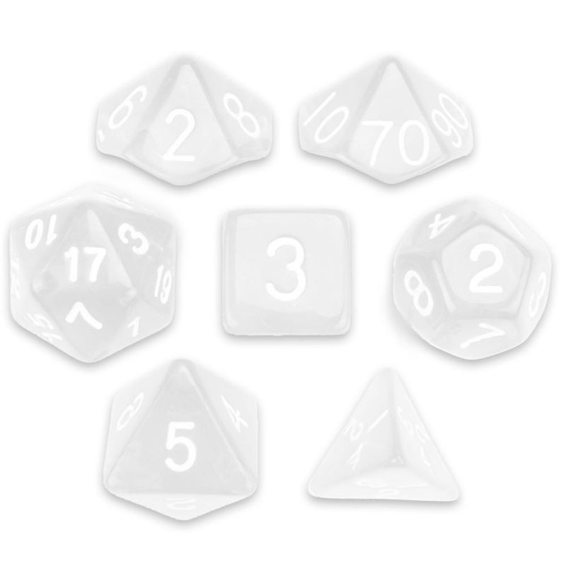 Set Of 7 Polyhedral Dice, Astral Echoes