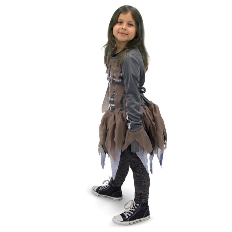Children's Crazy Zombi Girl Costume, 4-6