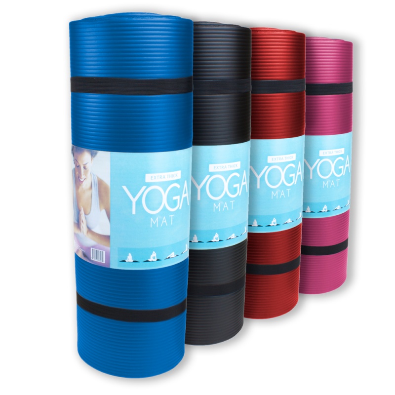 Extra Thick (3/4In) Yoga Mat - Blue