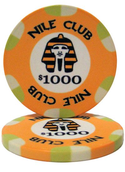 Nile Club 10 Gram Ceramic Poker Chip (25 Pack)