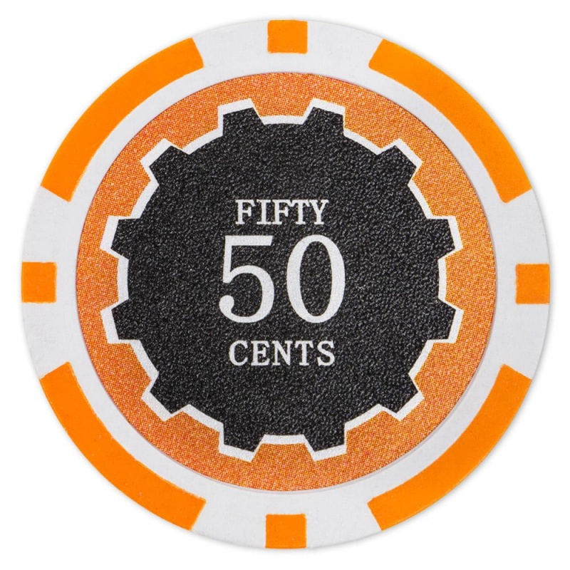 Eclipse 14 Gram Poker Chips - .50 (Cent) (25 Pack)