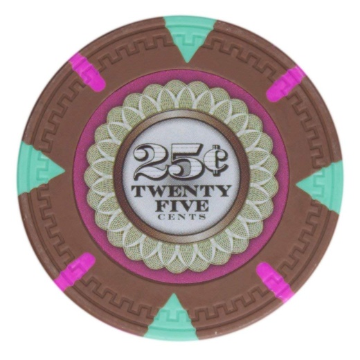 The Mint 13.5-Gram Poker Chips (25-Pack) - Clay Composite