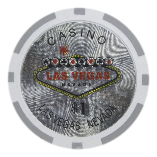 Brybelly Las Vegas Holo Inlay 14-Gram Poker Chips (25-Pack) - Clay Composite