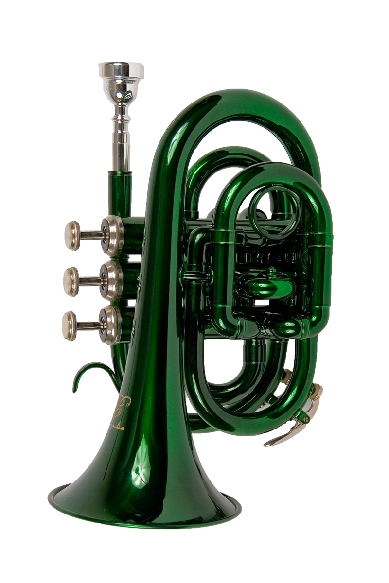 B - U.S.A. Pocket Trumpet Green