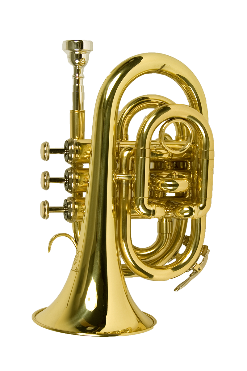 B - U.S.A. Pocket Trumpet Lacquer - Gold Color