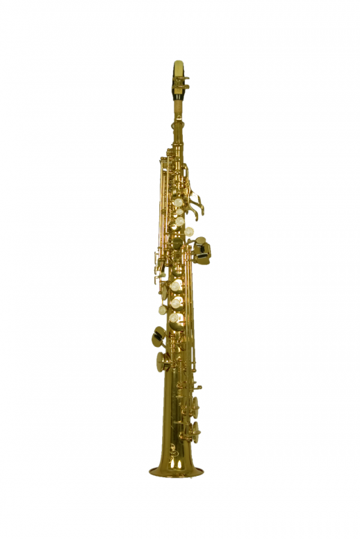 B - U.S.A. Straight Soprano Sax Lacquer - Gold Color