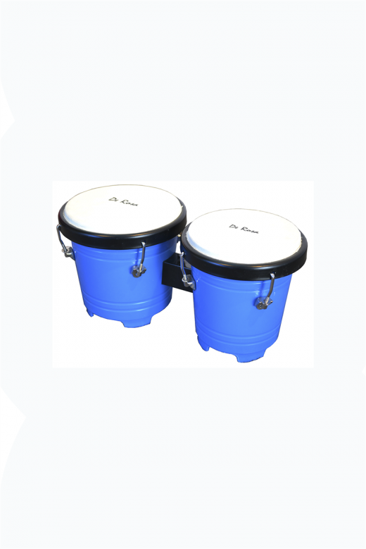 De Rosa 4" Plastic Kid's Junior Lap Bongo Blue